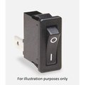 Arcoelectric Rocker Switch, Spst, Latched, Quick Connect Terminal, Curved Rocker Actuator, Panel Mount H8800VABB